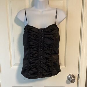 My Michelle Black Ruched Camisole Top size medium